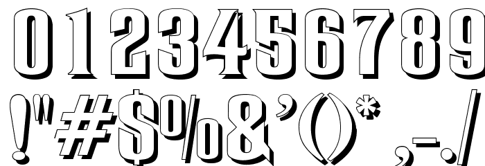 RubensShadow Font OTHER CHARS