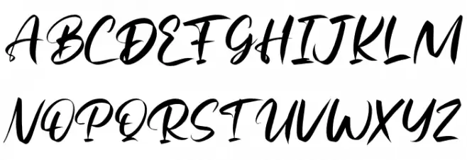 Rubeyma-Regular Schriftart Groß