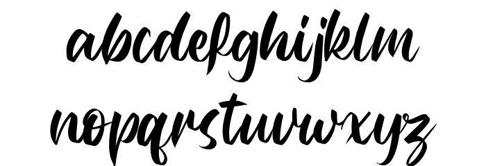 Rubeyma-Regular Font LOWERCASE
