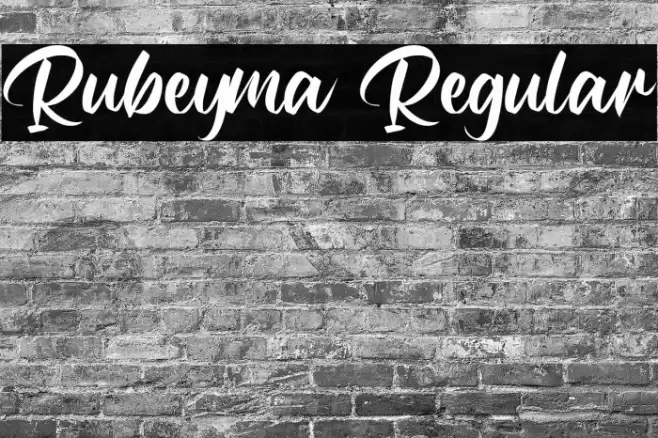 Rubeyma Regular Font examples