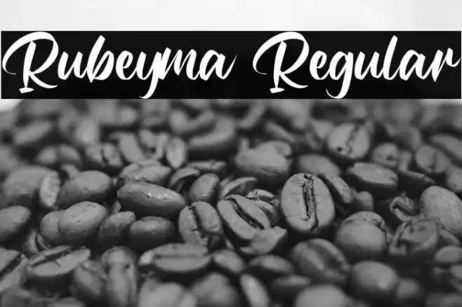 Rubeyma Regular Font examples
