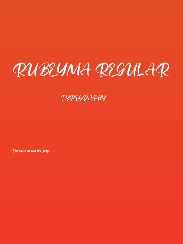 Rubeyma Regular Poster