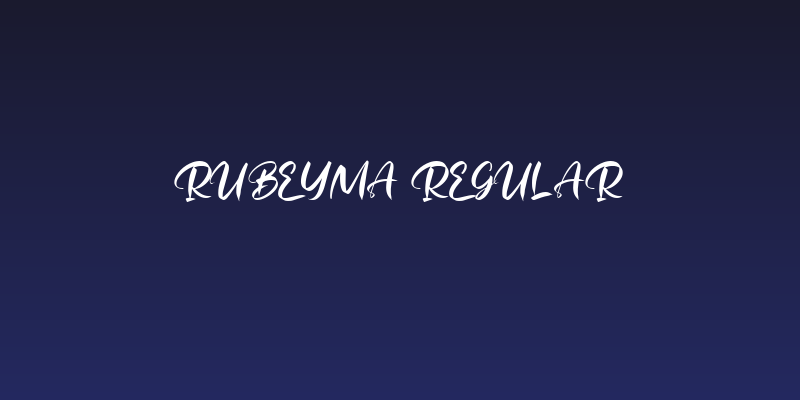 Rubeyma Regular Social Header