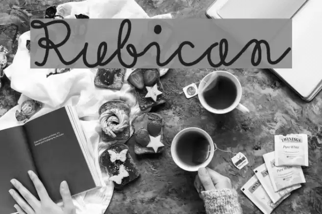 Rubican Font examples