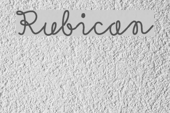 Rubican Font examples