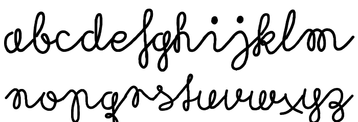 Rubican Font LOWERCASE