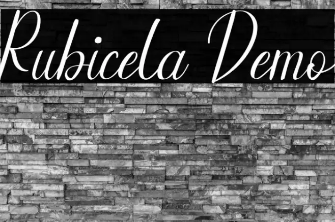 Rubicela Demo Font examples
