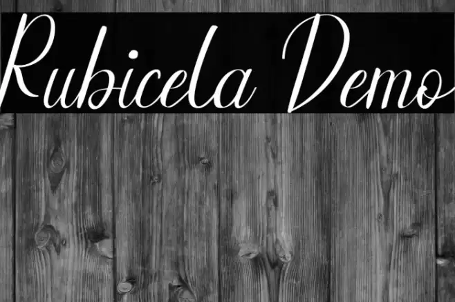 Rubicela Demo Font examples