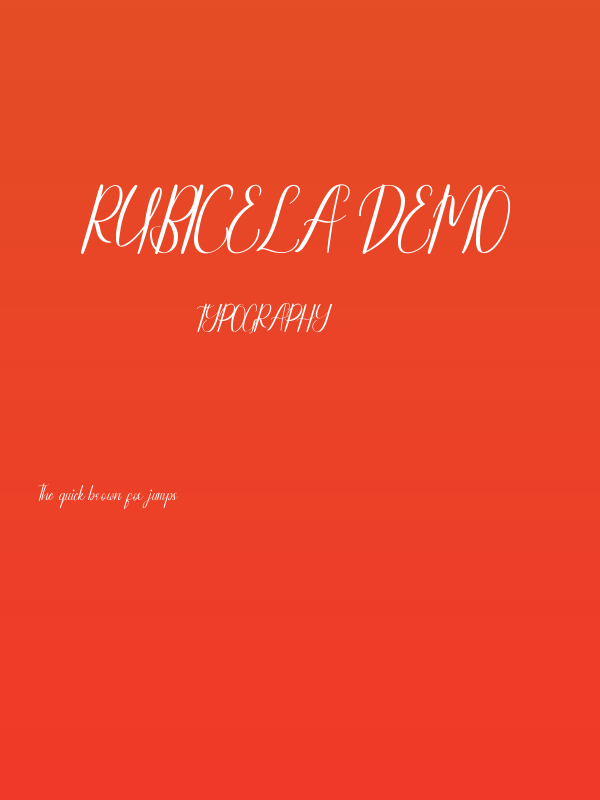 Rubicela Demo Poster