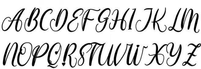 Rubie Schriftart Groß