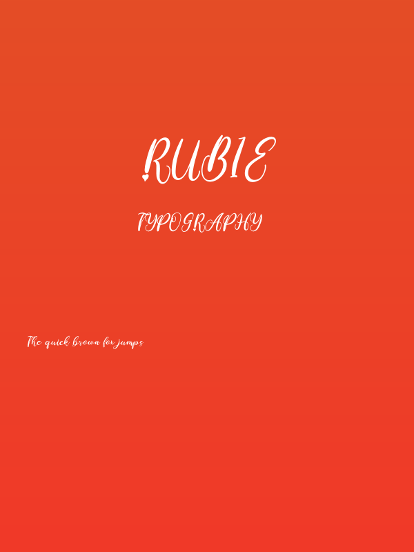 Rubie Poster
