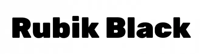 Rubik Black  Frei Schriftart Herunterladen