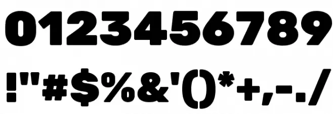Rubik Black Font OTHER CHARS