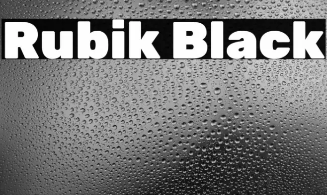 Rubik Black Font examples