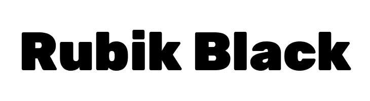Rubik Black  Скачать бесплатные шрифты