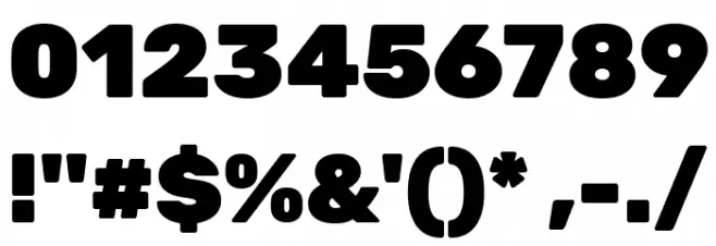 Rubik Black Font OTHER CHARS