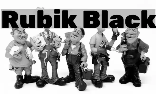 Rubik Black Font examples