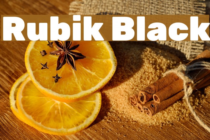 Rubik Black Font examples