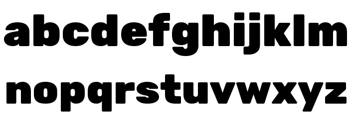 Rubik Black Font LOWERCASE