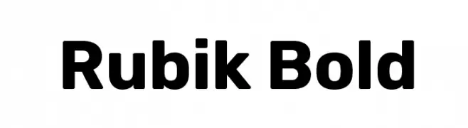 Rubik Bold  免费字体下载