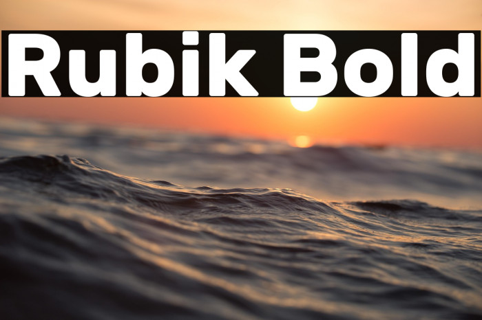 Rubik Bold Example 1