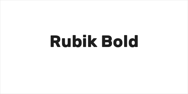 Rubik Bold Logo