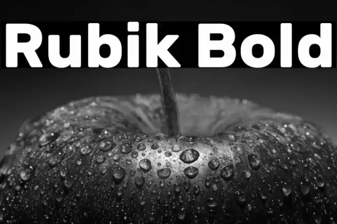 Rubik Bold Font examples