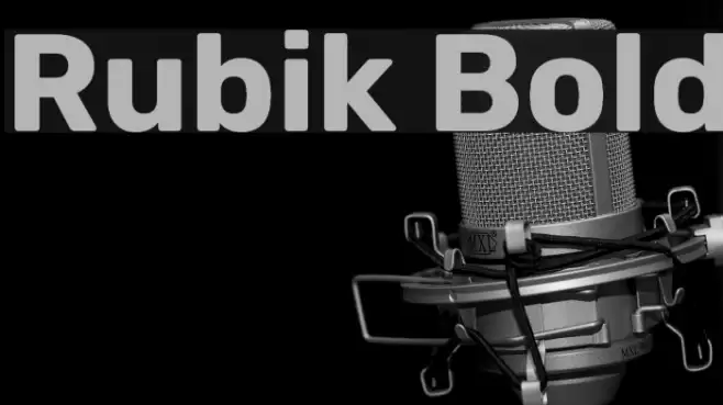 Rubik Bold Font examples
