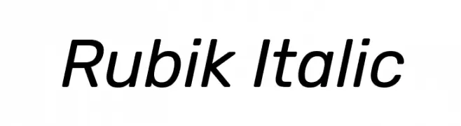 Rubik Italic  Fuentes Gratis Descargar