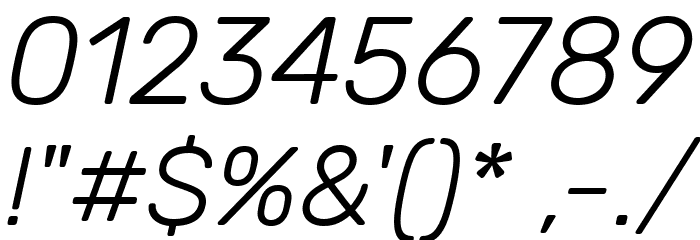 Rubik Light Italic Schriftart Anderer Schreiben