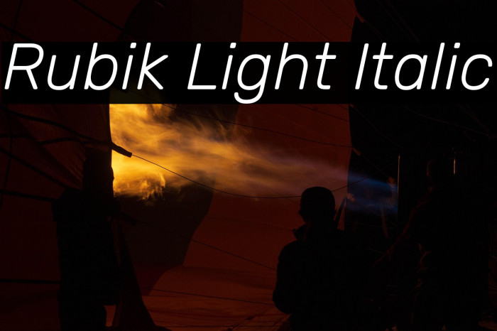 Rubik Light Italic Example 3