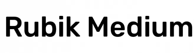 Rubik Medium  baixar fontes gratis