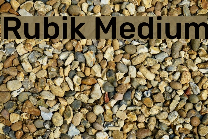 Rubik Medium Font examples