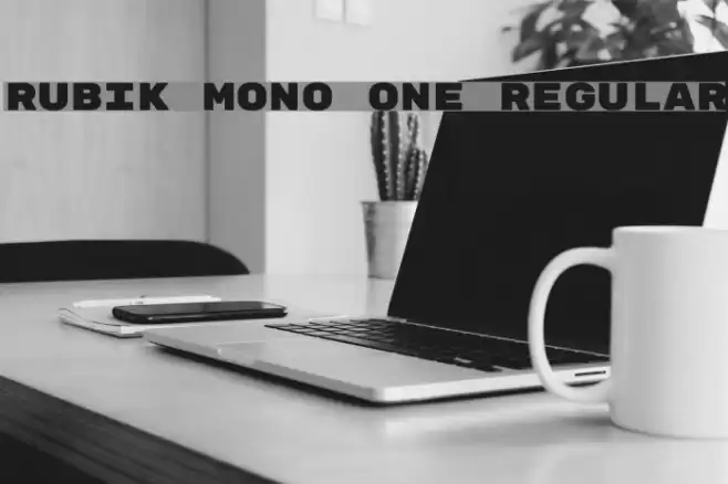 Rubik Mono One Regular Font examples