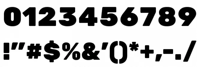 Rubik One Regular Font OTHER CHARS