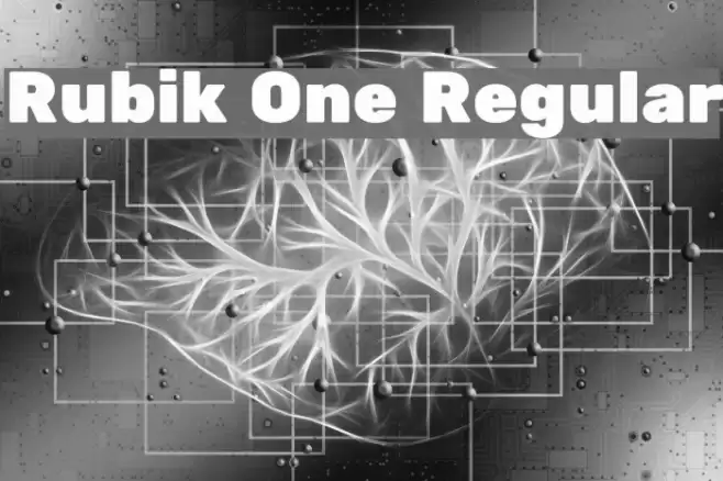 Rubik One Regular Font examples