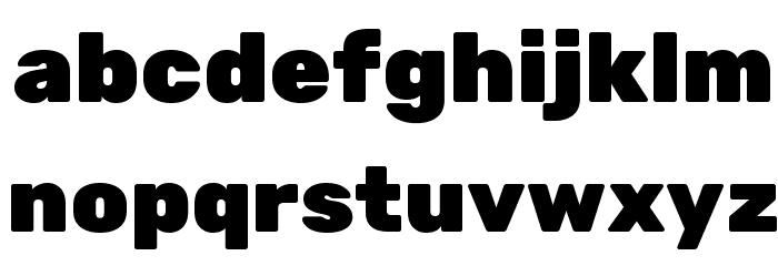 Rubik One Regular Font LOWERCASE