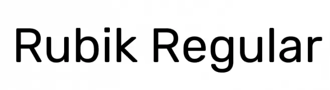 Rubik Regular  Frei Schriftart Herunterladen