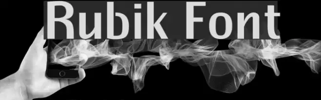 Rubik Font examples