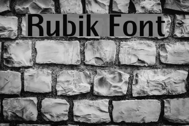 Rubik Font examples