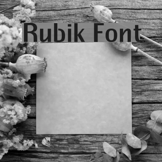 Rubik Font examples