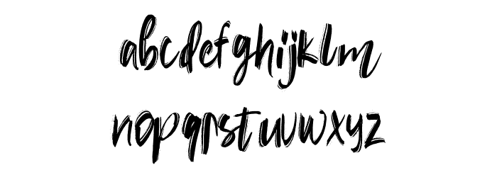 Rubin Key Font LOWERCASE