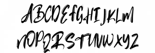Rubin Key Schriftart Groß