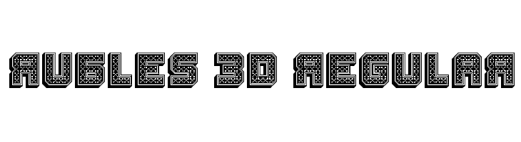 Rubles 3D Regular  Frei Schriftart Herunterladen