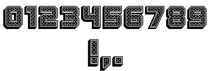 Rubles 3D Regular Font OTHER CHARS