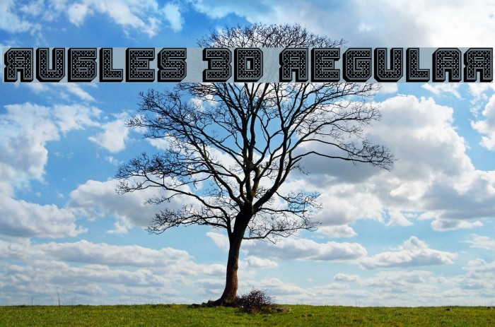 Rubles 3D Regular Font examples