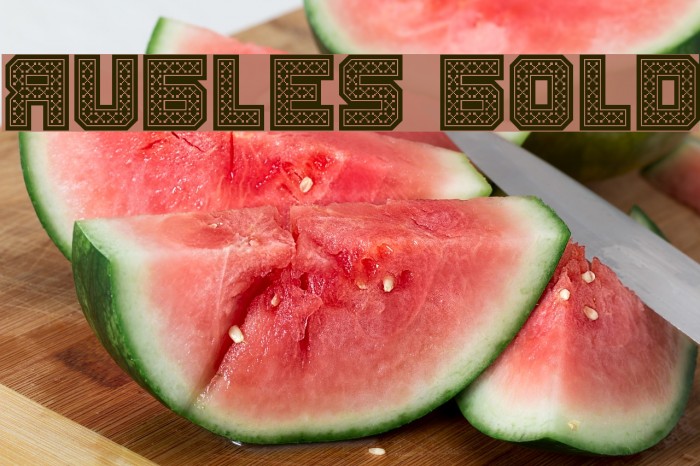 Rubles Bold Font examples