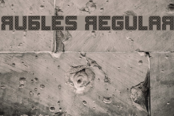 Rubles Regular Font examples