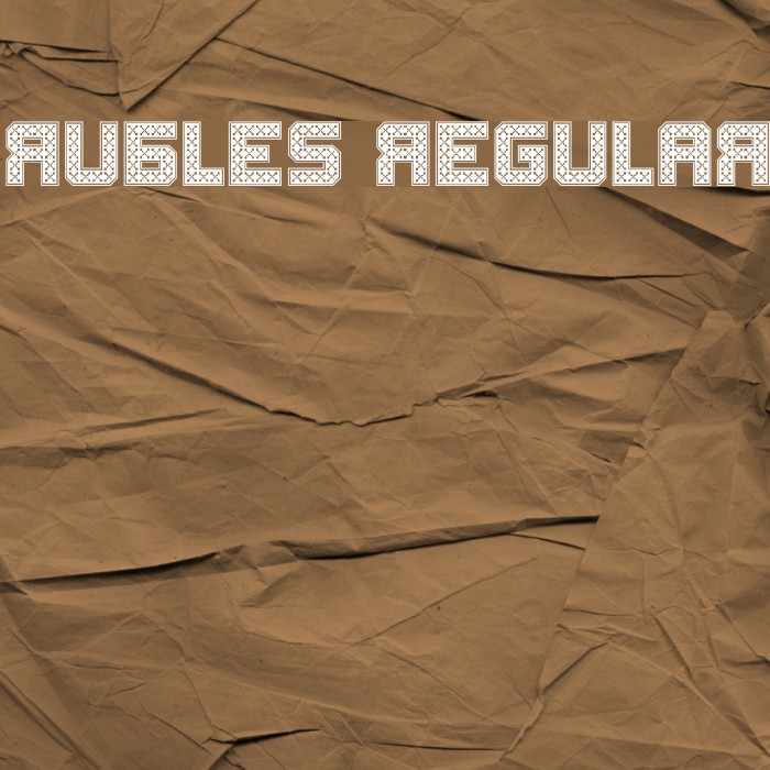 Rubles Regular Font examples