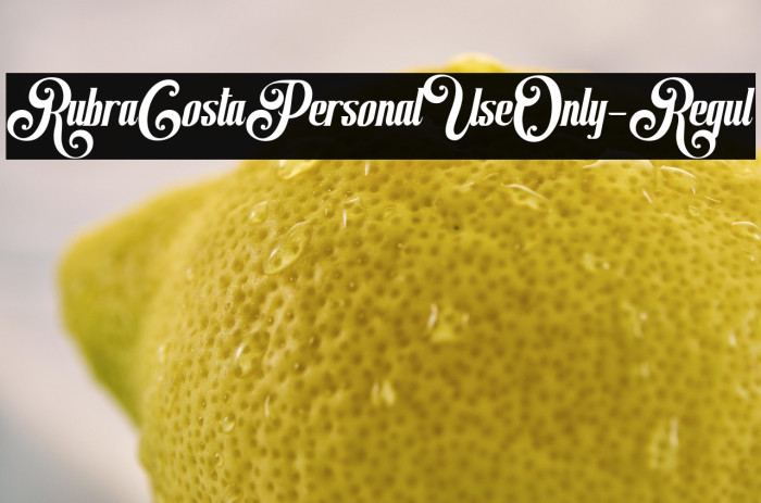 RubraCostaPersonalUseOnly-Regul Example 1
